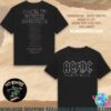 AC DC Merchandise Hells Bells PWR UP Tour Dates 2025 Two Sides Unisex T-Shirt