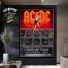 ACDC Angus PWR Up North America 2025 Tour Dates May And April Merchandise Poster Canvas