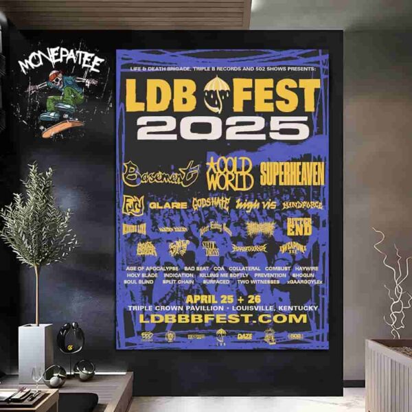 LDB Fest 2025 April 25 26 At Triple Crwon Pavillion In Louisville Kentucky Home Decor Poster Canvas