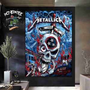 Metallica M72 In Nashville Tennessee North American Tour 2025 At Nissan Stadium Poster Canvas