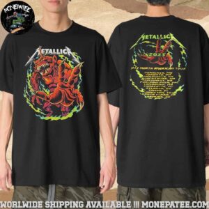 Metallica M72 North American Tour 2025 Cities List Merchandise T-Shirt