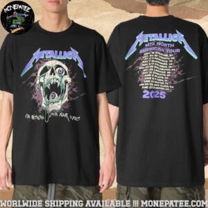Metallica M72 North American Tour Dates List From April To June 2025 I’m Inside Open Your Eyes Merchandise T-Shirt