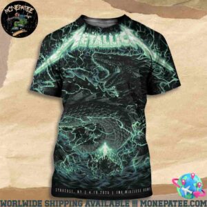 Metallica M72 Syracuse NY US World Tour On April 19th 2025 At JMA Wireless Dome All Over Print T-Shirt