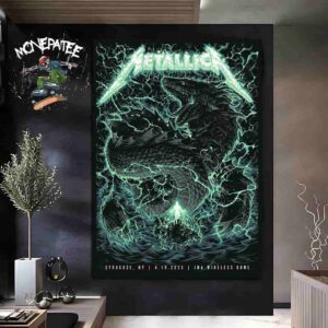 Metallica M72 Syracuse NY US World Tour On April 19th 2025 At JMA Wireless Dome Home Decor Poster Canvas