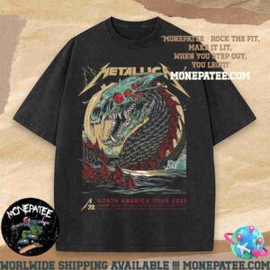 Metallica M72 Syracuse North America Tour 2025 Art Work By Rhys Cooper Studio Seppuku Whased T-Shirt