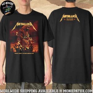 Metallica M72 Toronto Night 1 4 24 2025 At Rogers Centre Art Work By John Guydo Merchandise Fans Gifts T-Shirt