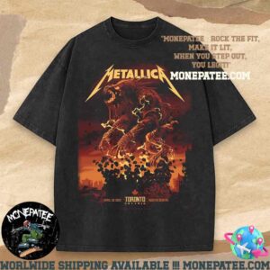 Metallica M72 Toronto Canada North American Tour Night 2 April 26 2025 At Rogers Centre Art Work By John Guydo Washed T-Shirt