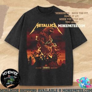 Metallica M72 Toronto Ontario At Rogers Centre First No Repeat Weekend Of April 24 2025 Art Work By John Guydo Washed T-Shirt