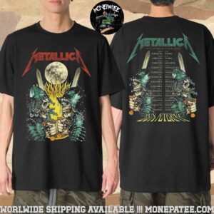 Metallica M72 World Tour 2025 Lux Aterna Armored Skeleton Swordsman Merchandise T-Shirt