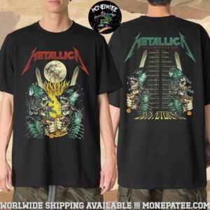 Metallica M72 World Tour 2025 Lux Aterna Armored Skeleton Swordsman Merchandise Two Sides Unisex T-Shirt