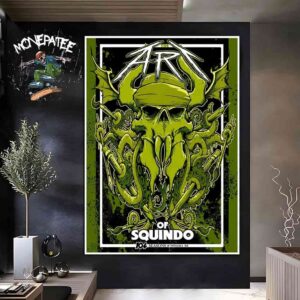 Metallica The Art of Squindo 104 Seasons Toronto April 25 2025 Home Decor Poster Canvas
