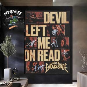 Not Enough Space Devil Left Me On Read Home Decor Poster Canvas