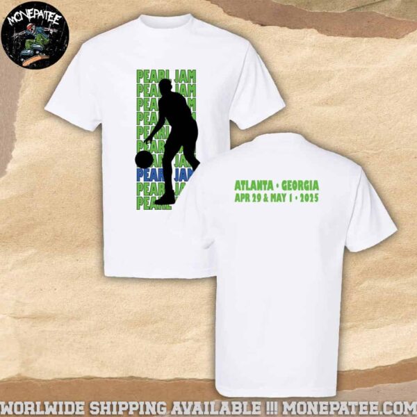 Pearl Jam Atlanta Georgia Event Dribbler On April 29 And May 1 2025 Merchandise T-Shirt