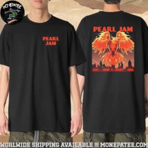 Pearl Jam Atlanta Georgia USA On May 1st Dark Matter World Tour 2025 With Dead Pioneers Event Merchandise T-Shirt