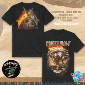 Powerwolf Summer Of The Wicked Leyendas del Rock 09 08 2025 Villena Two Side Merchandise Unisex T-Shirt
