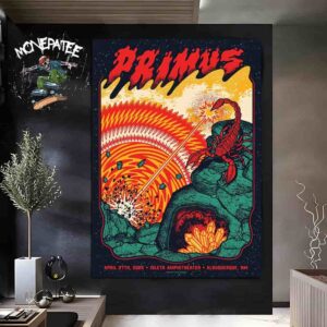 Primus Albuquerque Nm On April 27th 2025 Isleta Amphitheater Home Decor Poster Canvas