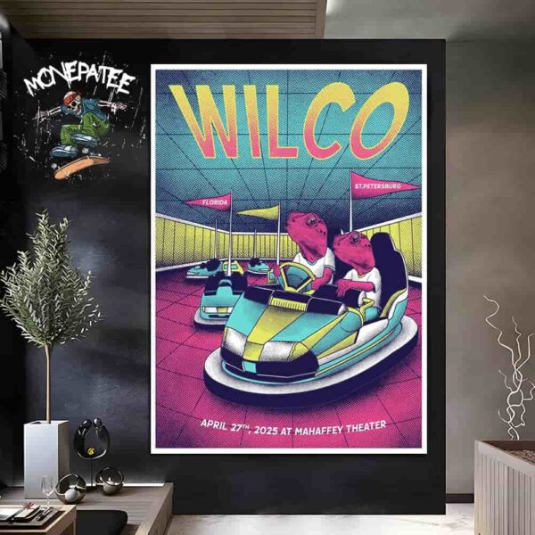Wilco Florida St Petersburg On April 27 2025 At Mahaffey Theater Home Decor Poster Canvas