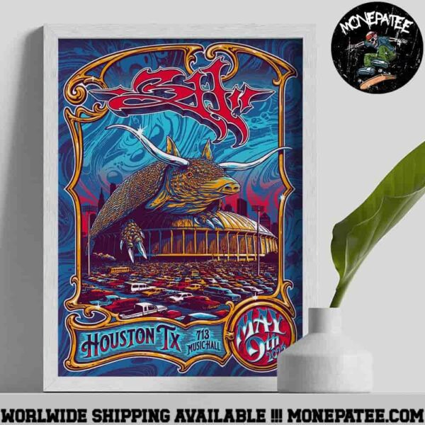 311 Band In Houston TX At 713 Music Hall Spring Tour May 2025 Poster Canvas