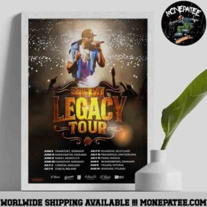 50 Cent The Legacy Tour 2025 In Europe Summer Tour Dates On June July And Aug Poster Canvas