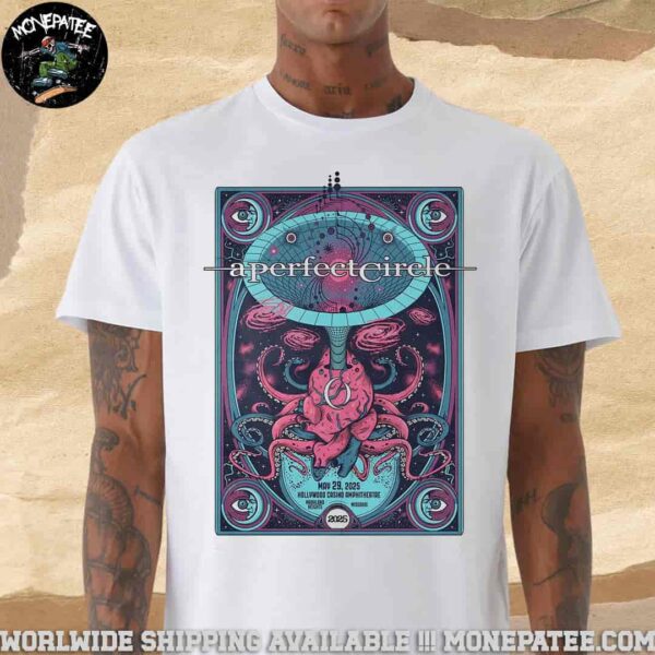A Perfect Circle Poster For Show In Maryland Heights MO On May 29 2025 At Hollywood Casino Amphitheatre Unisex T-Shirt