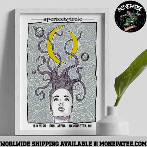 A Perfect Circle Sessanta V2.0 Manchester New Hampshire At Snhu Arena On May 14 2025 Poster Canvas