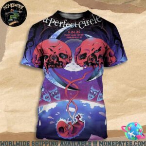 A Perfect Circle Sessanta V2.0 Poster For Noblesville IN On My 24 2025 At Ruoff Music Center All Over Print T-Shirt