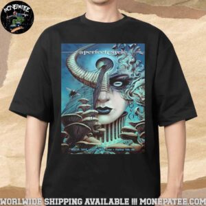 A Perfect Circle Sessanta V2.0 Poster In Cuyahoga Falls OH At Blossom Music Center On May 25 2025 Unisex T-Shirt