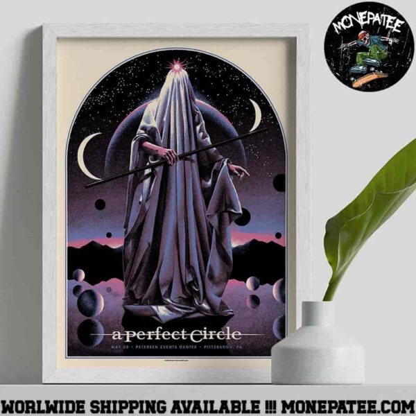A Perfect Circle Sessanta V2.0 Merch Poster In Pittsburgh PA At Petersen Events Center On May 20 2025 Home Decor Poster Canvas
