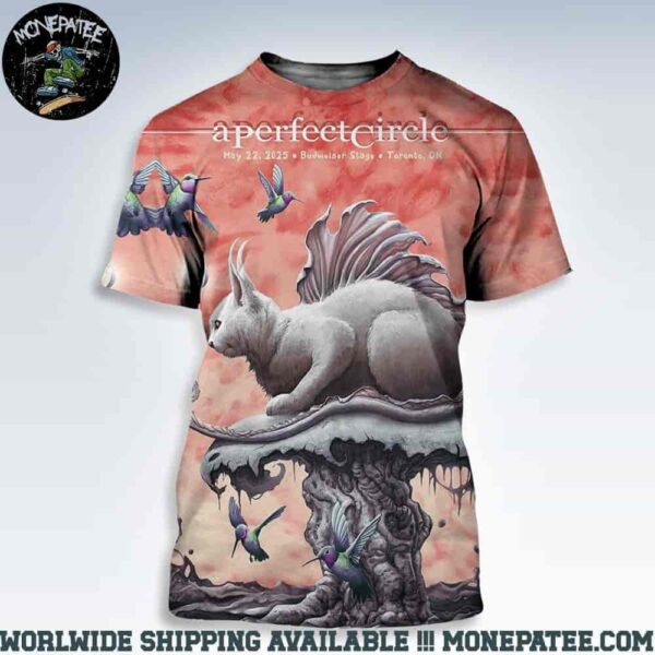 A Perfect Circle Sessanta V2.0 Poster In Toronto On On May 22 2025 At Budweiser Stage All Over Print Shirt