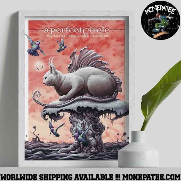 A Perfect Circle Sessanta V2.0 Poster In Toronto ON On May 22 2025 At Budweiser Stage Decorative Poster Canvas