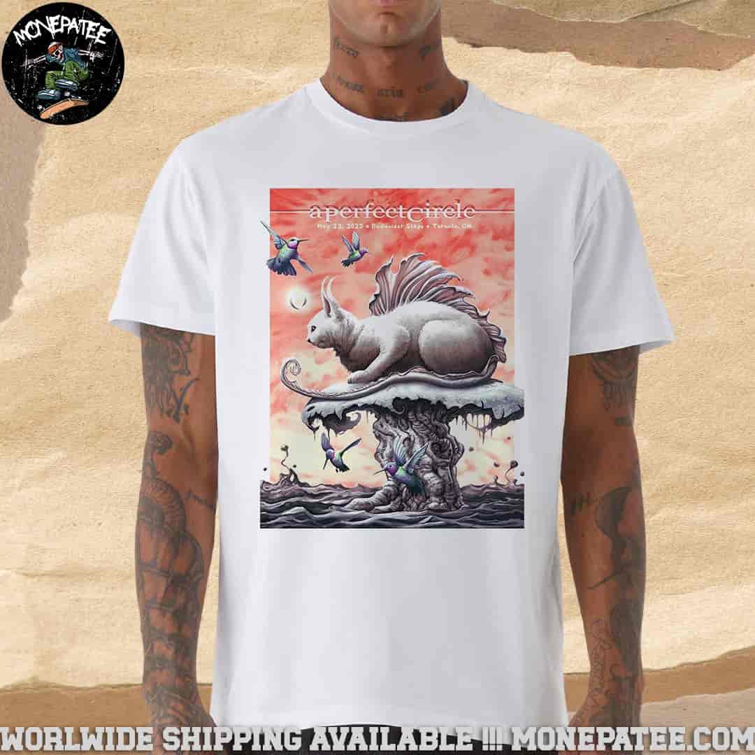 A Perfect Circle Sessanta V2.0 Poster In Toronto On On May 22 2025 At Budweiser Stage Merchandise Unisex T-Shirt A Perfect Circle Sessanta V2.0 Poster In Toronto On On May 22 2025 At Budweiser Stage Merchandise Unisex T-Shirt