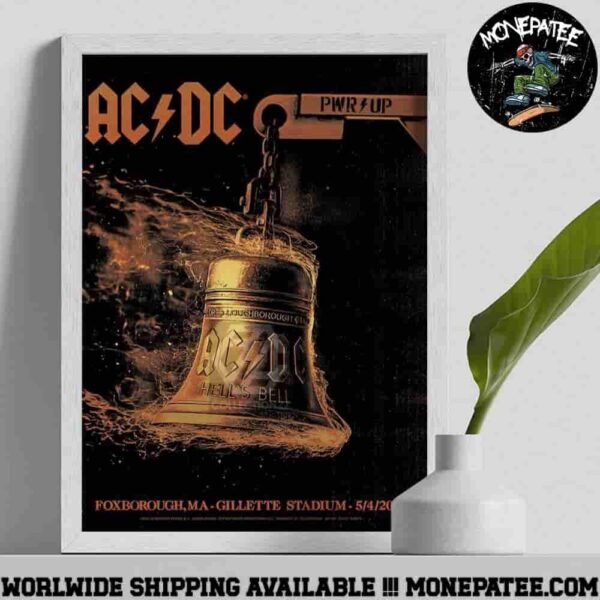 ACDC In Foxborough MA PWR Up Tour At Gillette Stadium May 4 2025 Poster