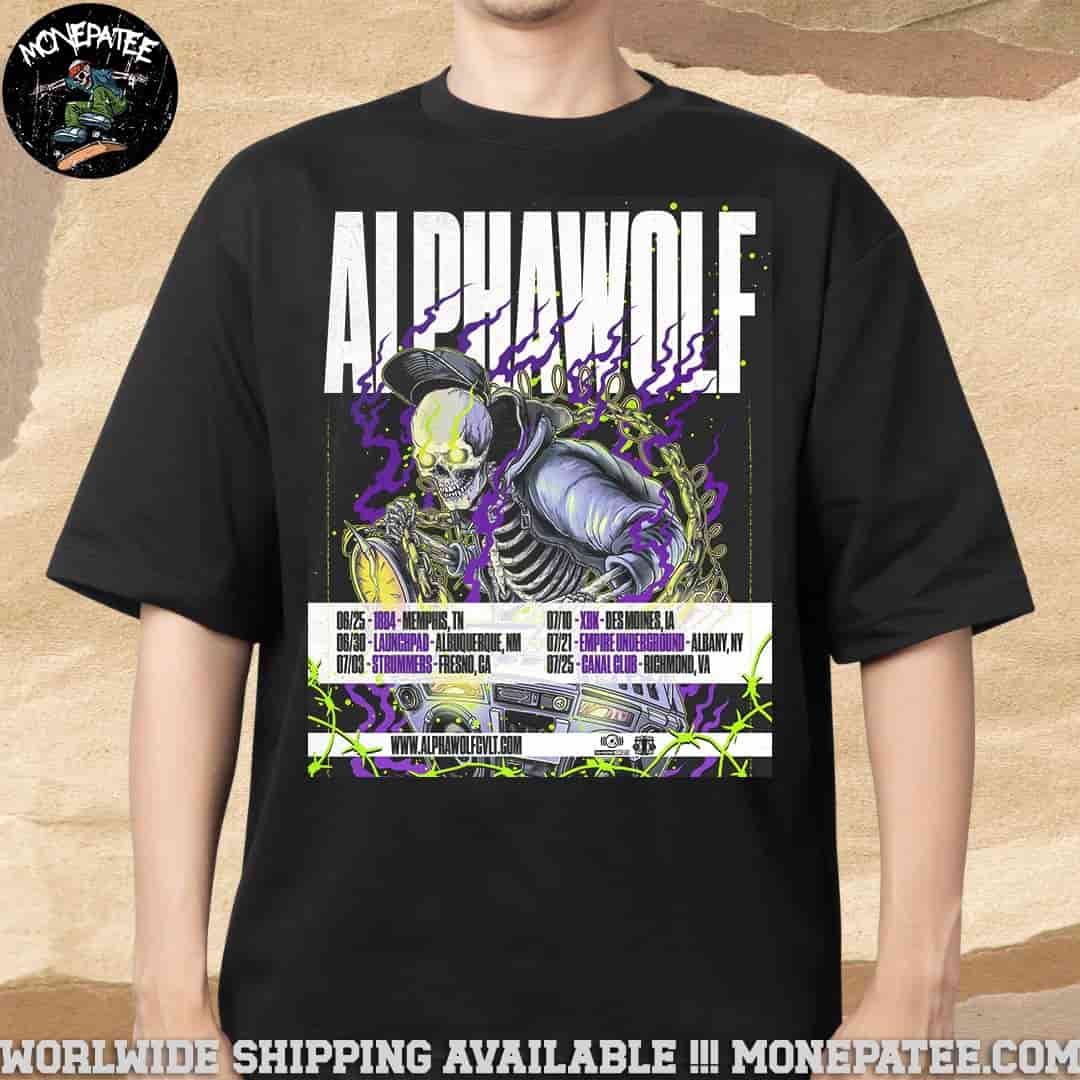 Alpha Wolf Summer Of Loud Festival Dates List 2025 Merchandise T-Shirt Alpha Wolf Summer Of Loud Festival Dates List 2025 Merchandise T-Shirt