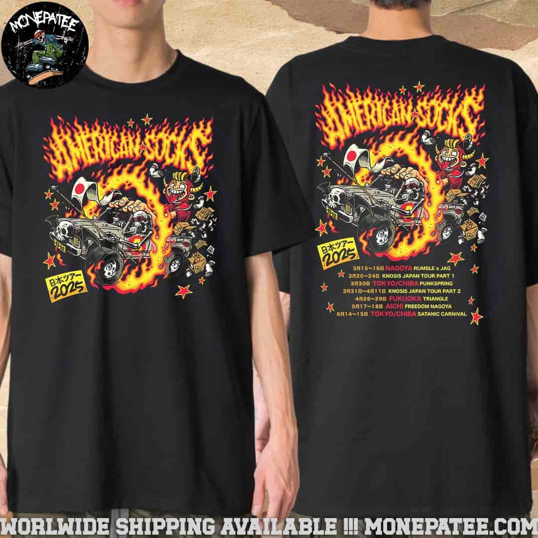 American Socks World Tour Japan 2025 Schdule List Dates Merchandise Unisex T-Shirt American Socks World Tour Japan 2025 Schdule List Dates Merchandise Unisex T-Shirt
