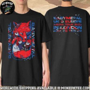BABYMETAL UK And Europe Tour 2025 Special Arena Show In London On May 30 The O2 Merchandise Two Sides Unisex T-Shirt