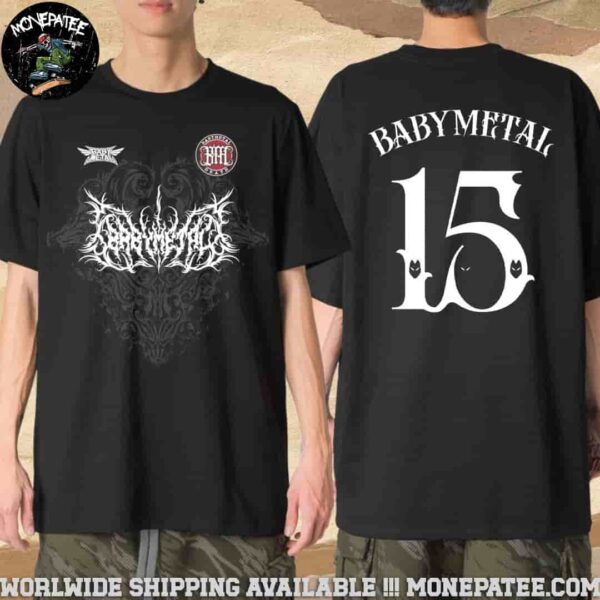 BABYMETAL UK-Europe Arena Tour 2025 15 Number Mechandise  Unisex T-Shirt