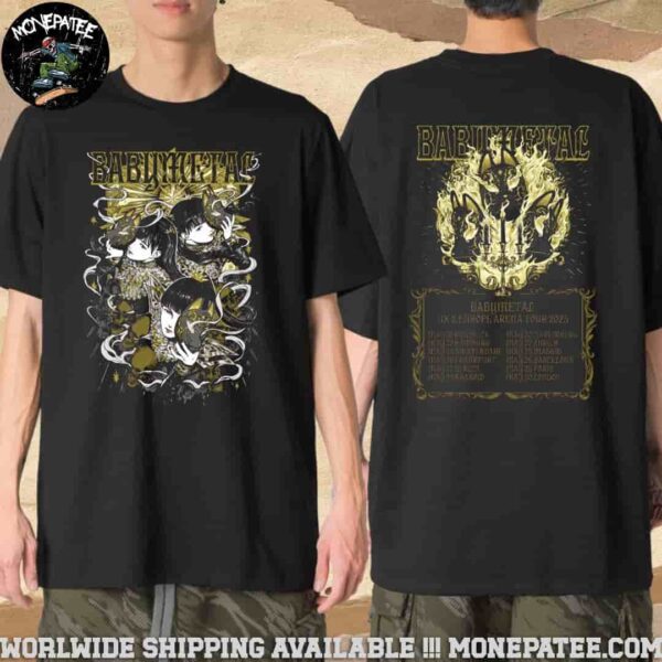 BABYMETAL UK-Europe Arena Tour 2025 Kon Kon Mechandise Unisex T-Shirt