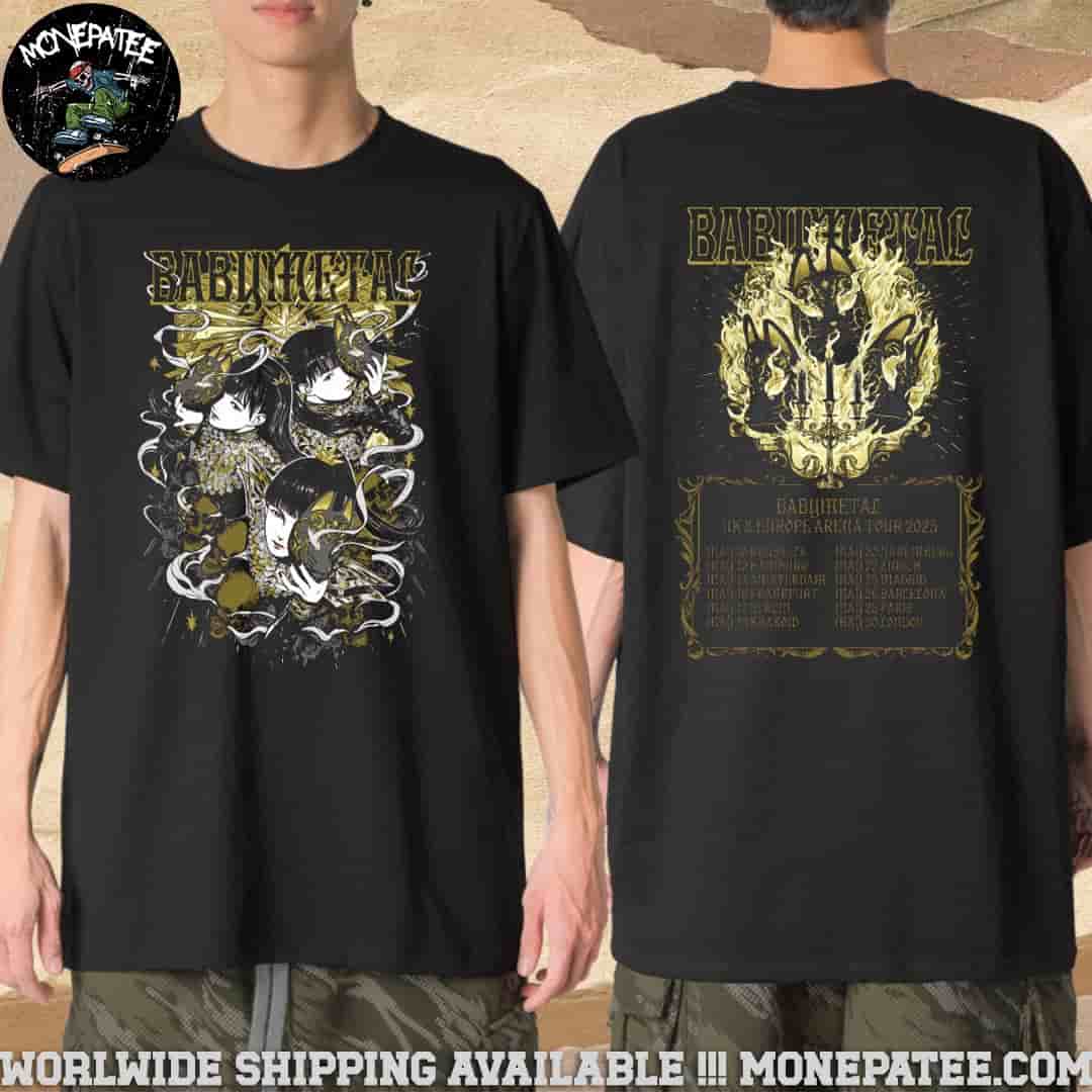 BABYMETAL UK-Europe Arena Tour 2025 Kon Kon Mechandise Unisex T-Shirt BABYMETAL UK-Europe Arena Tour 2025 Kon Kon Mechandise Unisex T-Shirt