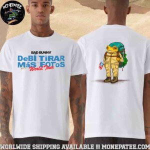 Bad Bunny DeBI TiRAR MaS FOToS World Tour 2025-2026 Frog Merchandise T-Shirt