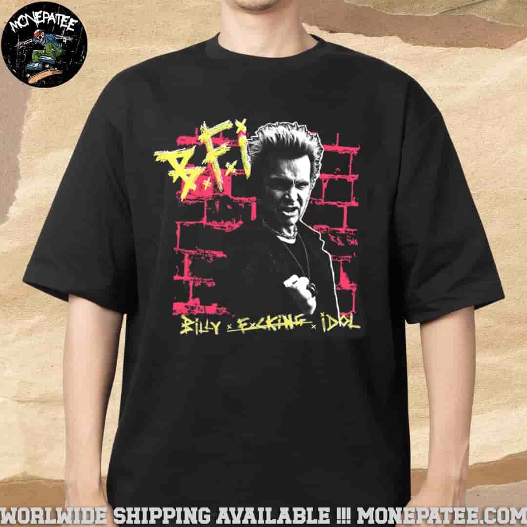 Billy Idol FBI Billy Fcking Idol Merchandise 2025 T-Shirt Billy Idol FBI Billy Fcking Idol Merchandise 2025 T-Shirt
