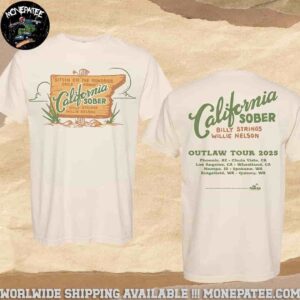Billy Strings Outlaw Tour Dates May 2025 California Saber Merchandise Unisex T-Shirt
