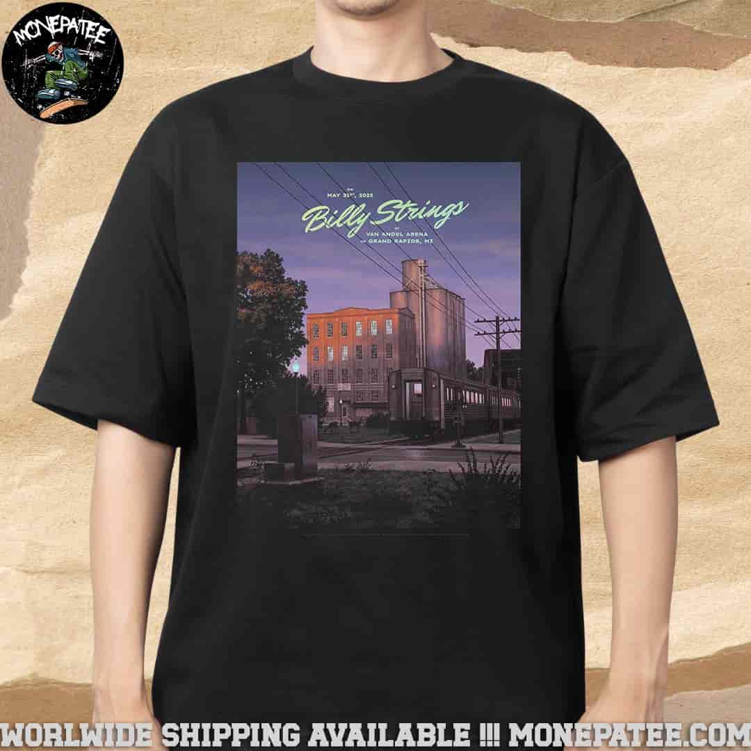 Billy Strings Poster In Grand Rapids MI At Van Andel Arena On May 31th 2025 Unisex T-Shirt Billy Strings Poster In Grand Rapids MI At Van Andel Arena On May 31th 2025 Unisex T-Shirt