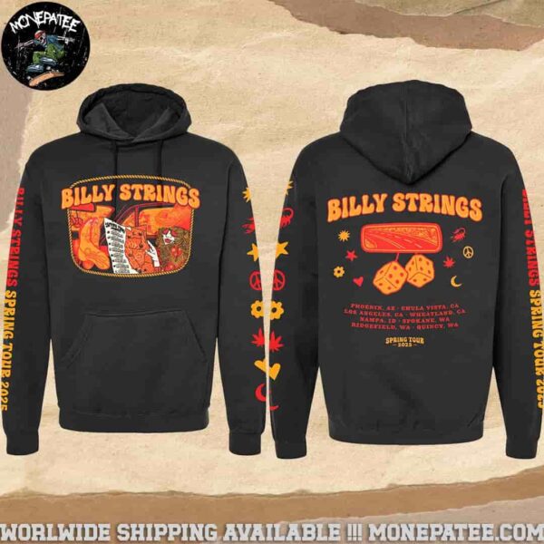 Billy Strings Spring Tour Dates May 2025 Outlaw Hoodie All Over Print