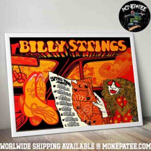Billy Strings Spring Tour Dates Poster From May 13 To May 25 2025 Poster Canvas