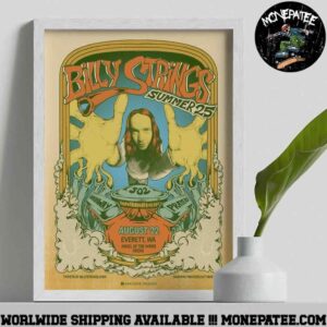Billy Strings Summer 2025 In Everett WA At Angel Of The Wild Arena On August 22 Decorative Poster Canvas
