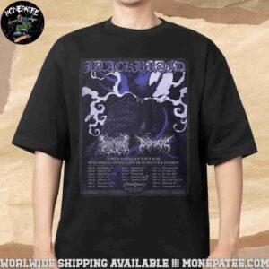 Blackbraid Band North American Tour 2025 With Lamp Of Murmuur And Dodsrit Merchandise T-Shirt