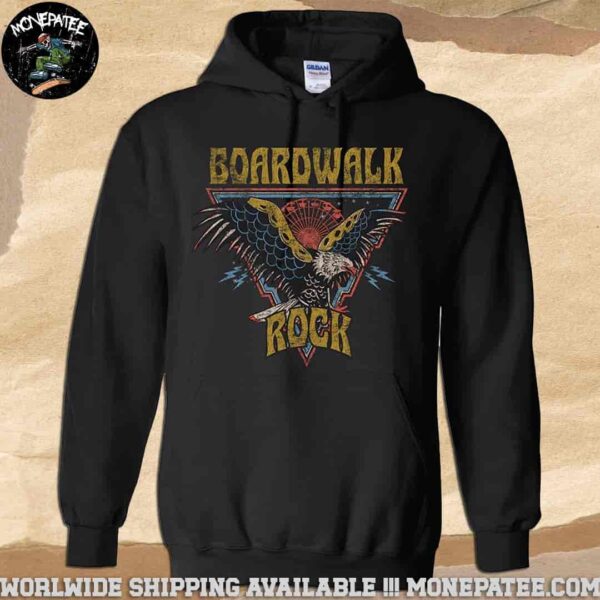 Boardwalk Rock Festival 2025 Eagle Lineup At Ocean City MD On May 17-18 Pull Over Hoodie Shirt