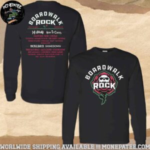 Boardwalk Rock Festival 2025 Rose Lineup At Ocean City MD On May 17-18 Merchandise Long Sleeve Shirt