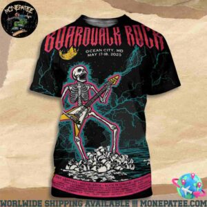 Boardwalk Rock Line Up In Ocean City Md On May 17-18 2025 All Over Print T-Shirt