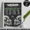 A Perfect Circle Sessanta V2.0 Poster In Toronto ON On May 22 2025 At Budweiser Stage Decorative Poster Canvas